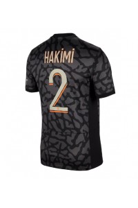 Paris Saint-Germain Achraf Hakimi #2 Jalkapallovaatteet Kolmaspaita 2023-24 Lyhythihainen
